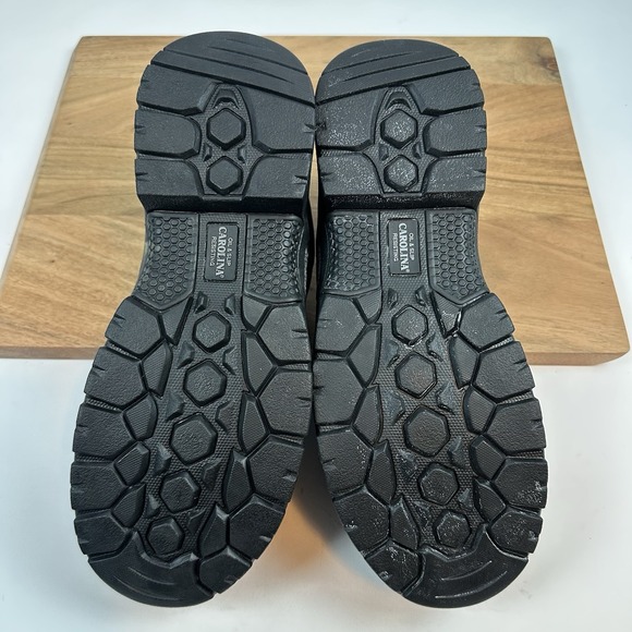 New Mens Carolina CA9538 Black‎ Leather Oxford Composite Toe Shoes Sz 10 D